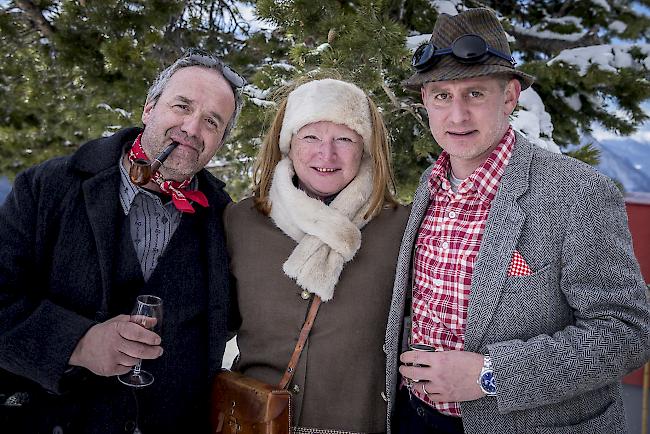 Gerhard (52) und Marion (53) Lowiner, Visp, und Sven Lowiner (38), Simplon Dorf. 