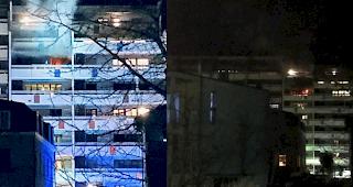 Am Freitagabend brach in Naters in einem H&auml;userblock ein Feuer aus. Verletzte gab es keine.
