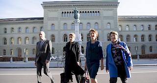 16. M&auml;rz 2020. Der Bundesrat auf dem Weg, die &laquo;ausserordentliche Lage&raquo; zu verh&auml;ngen.