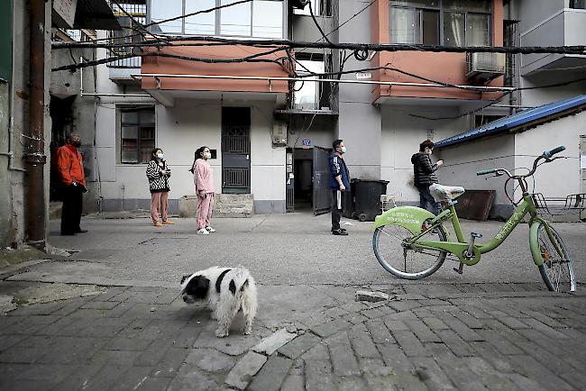 Am Montag gab es gemäss Behörden den fünften Tag in Folge keine neuen Infektionen in China.