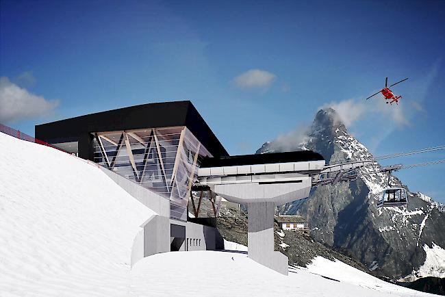...und Matterhorn glacier ride fest. (Bild: Visualisierung Talstation)