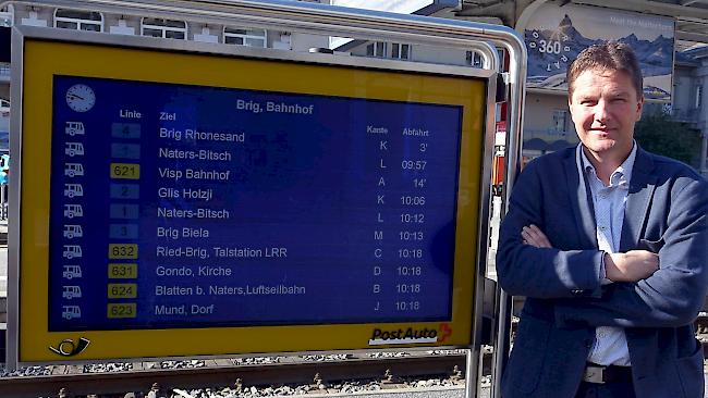 Stefan Luggen, Leiter Betriebszone Oberwallis bei Postauto Schweiz, hofft, dass die Menschen an Ostern zu Hause bleiben.