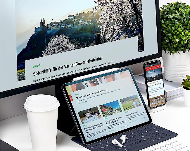 Die neue News-App für das Oberwallis. Ab Dienstag online.